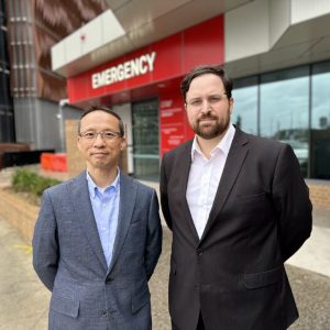 Professor Henry Ma and Dr Michael Valente at Monash Medical Centre