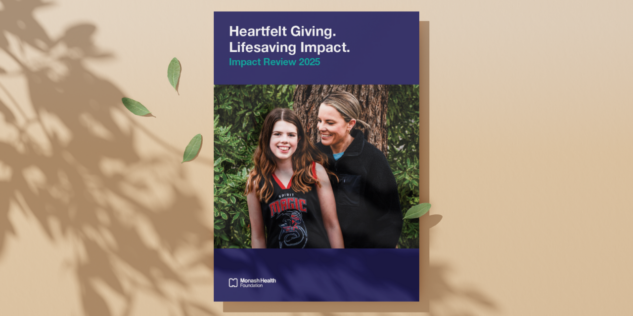 Front cover of Monash Health Foundation's Impact Review 2025
